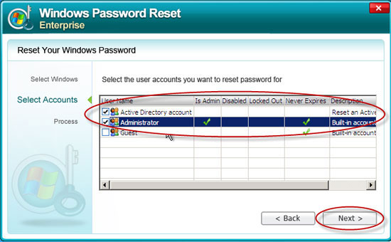 crack Windows Server 2008 admin password