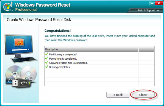 reset Windows admin password