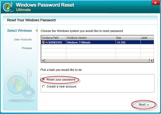 how to reset Windows 7 password